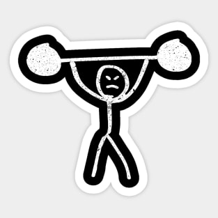 Fitness Gym Funny Weight Lifting and Squat for Men and Women Sticker